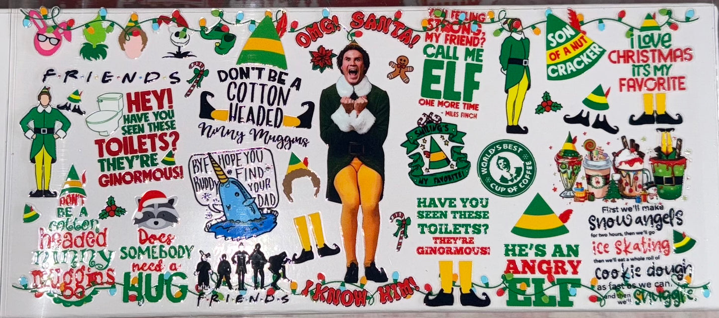 Tumbler Wrap/Decal-Buddy The Elf