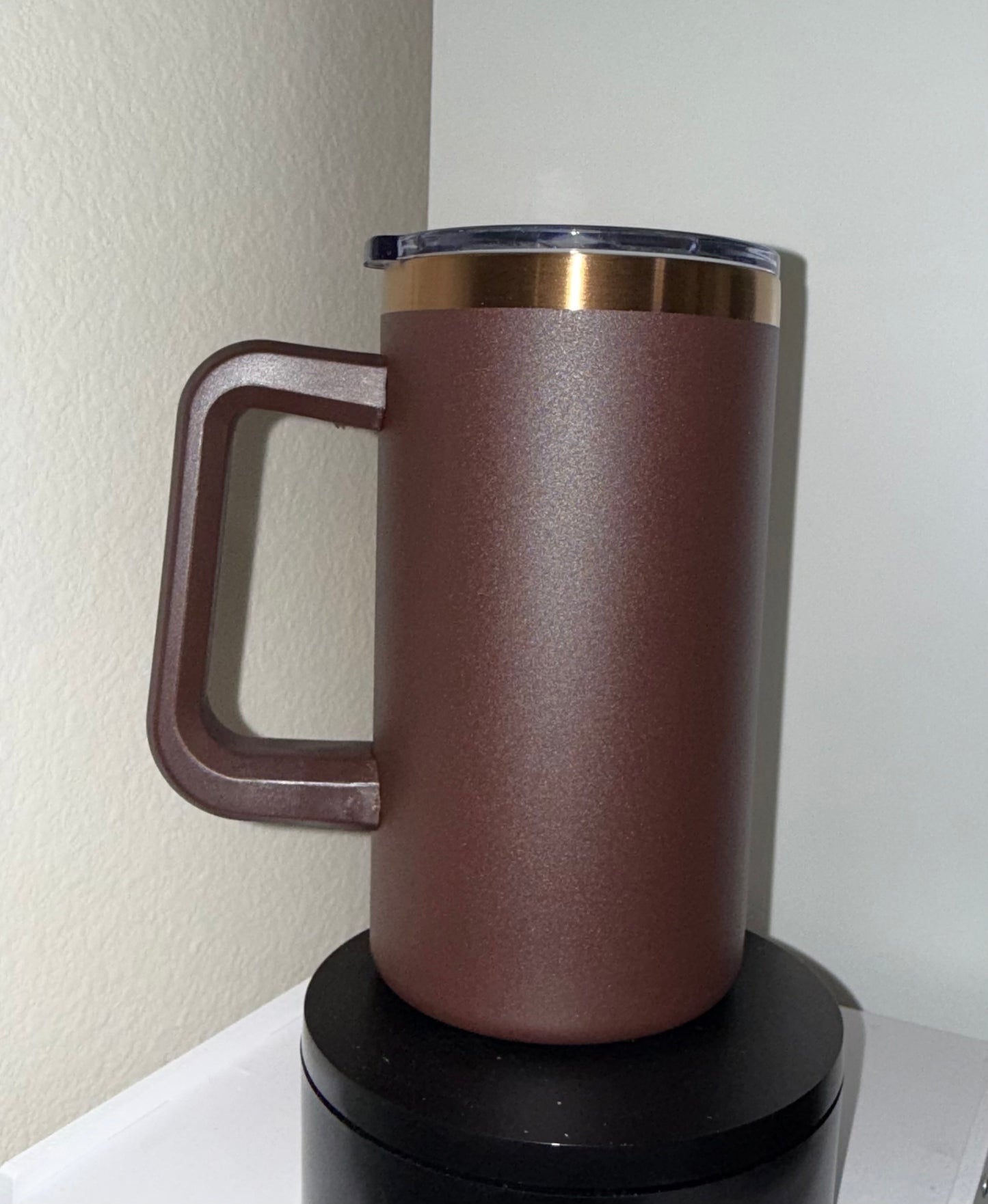 20 Oz Brown Stainless Mug