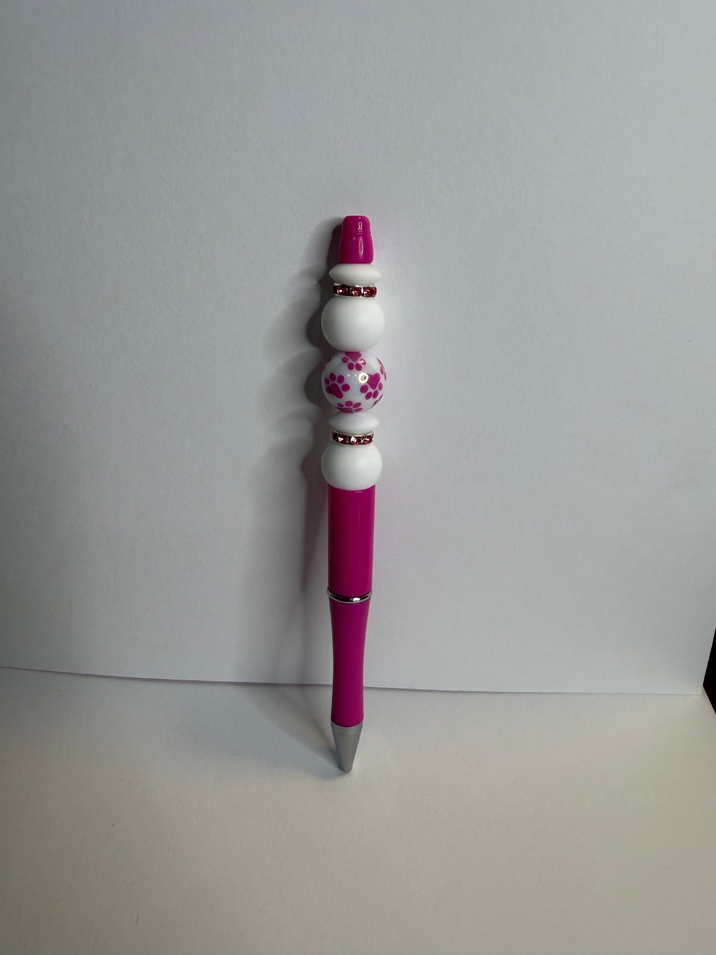 pink paw print premade pen