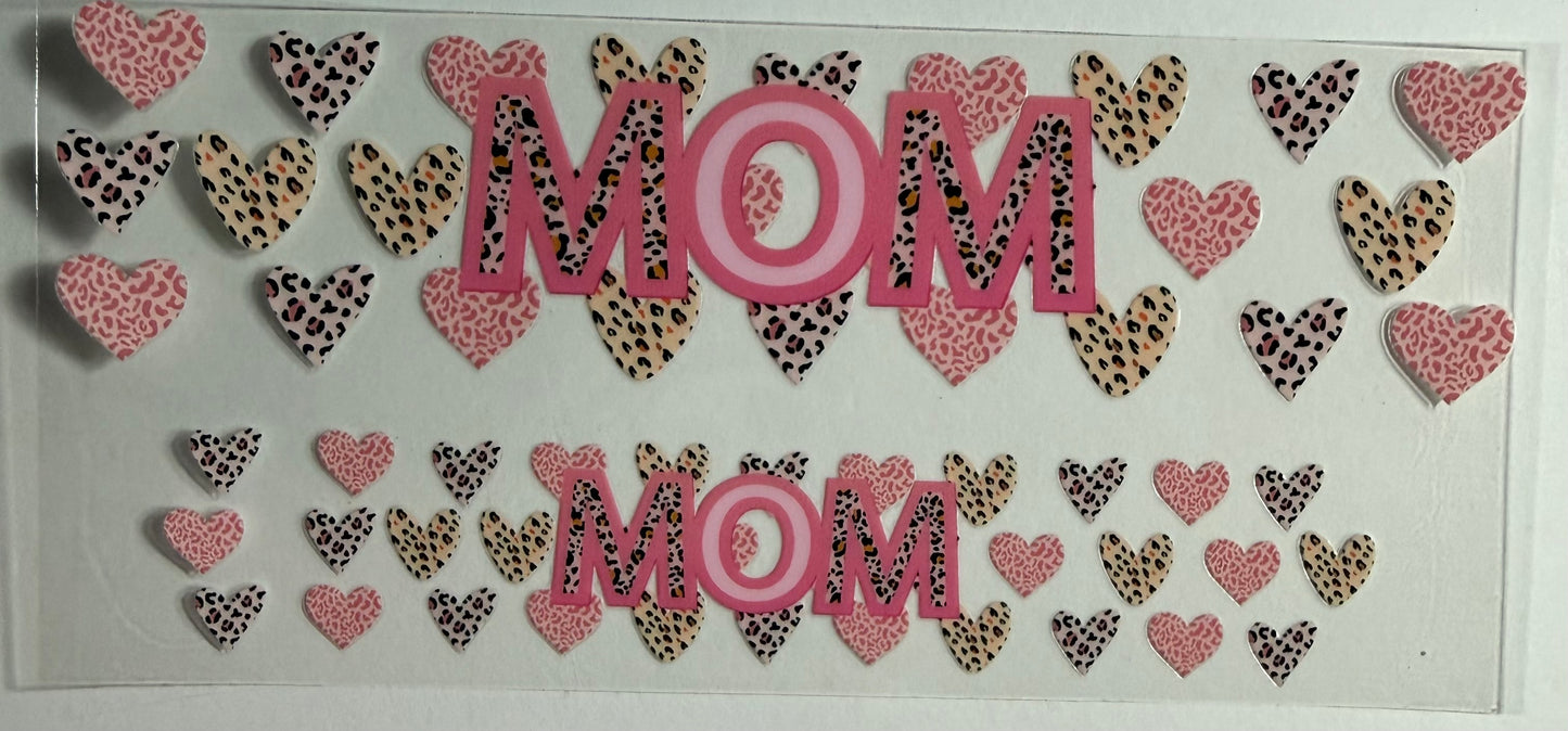 3oz hearts mom decal