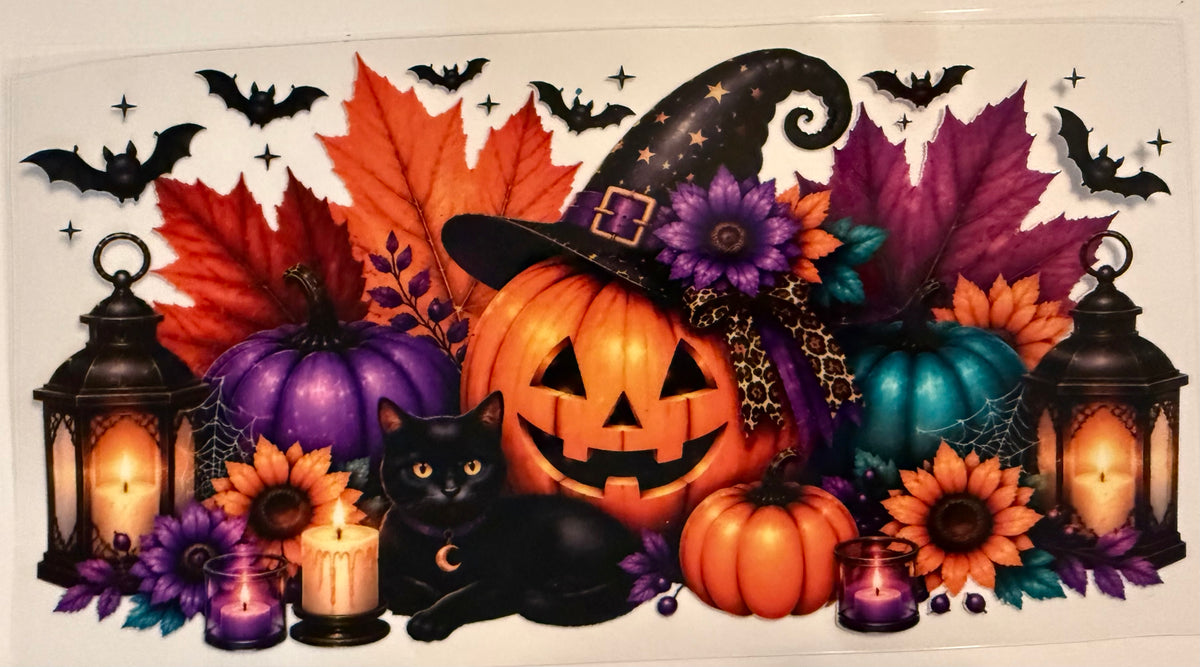 Halloween Jack O Lantern Cup Wrap
