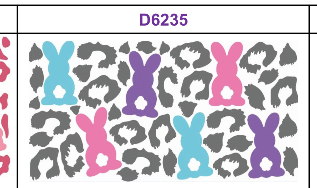 Tumbler Wrap/Decal - Peeps Gray Animal Print