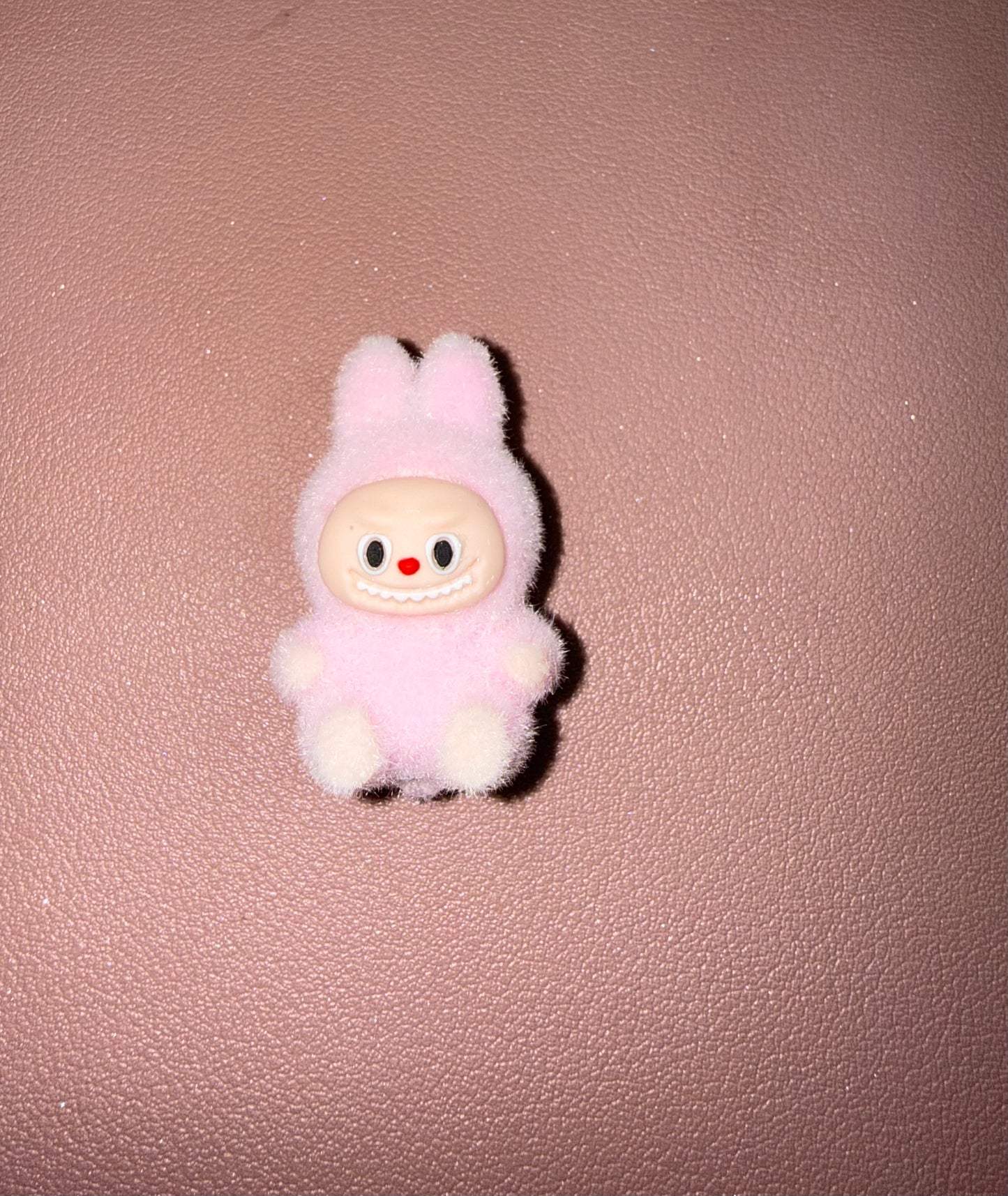 Pink Sitting Labubu Focal