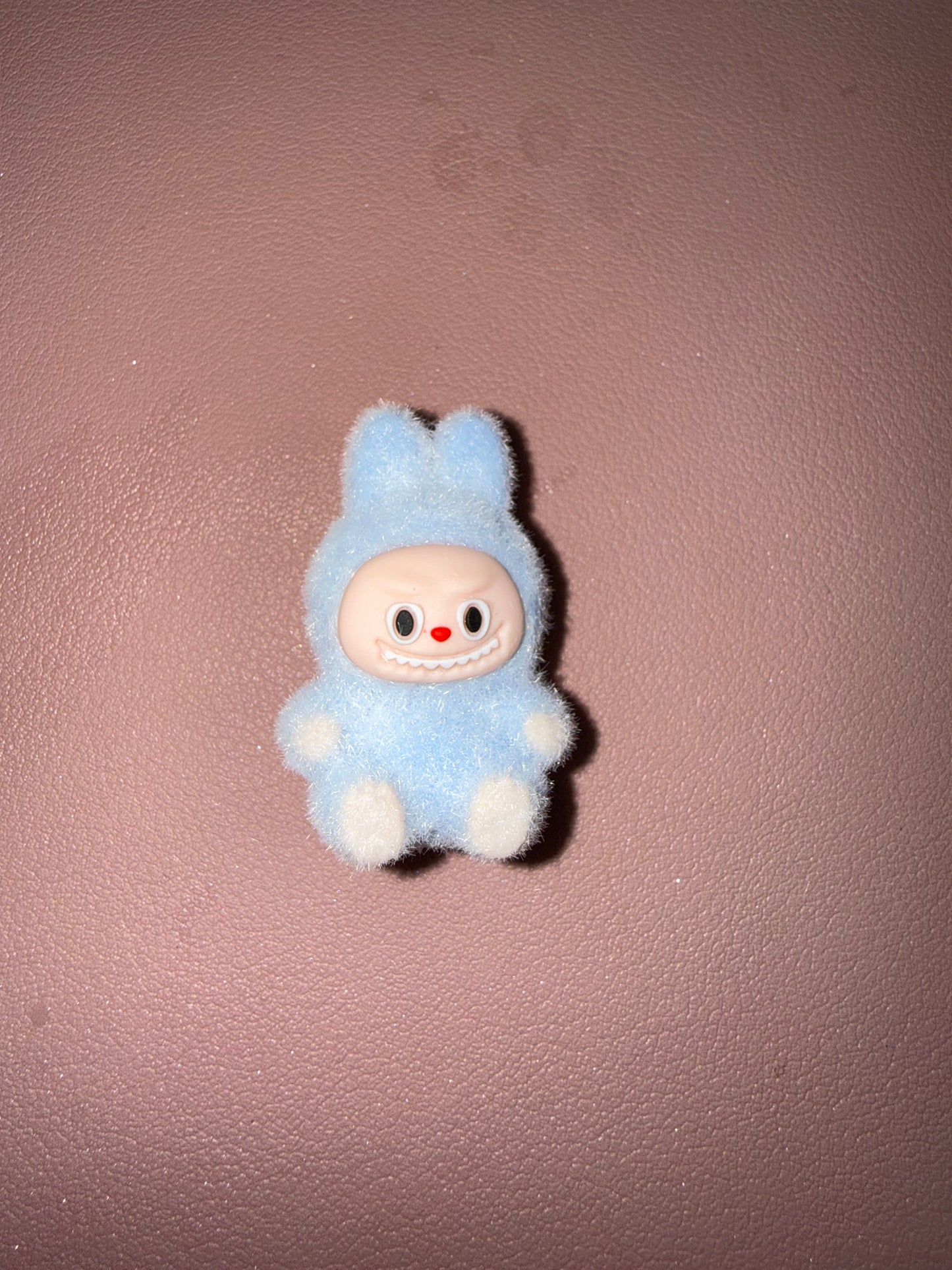 Blue Sitting Labubu Focal