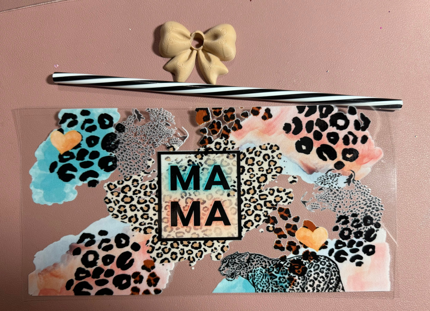 Decal Set- Mama animal print