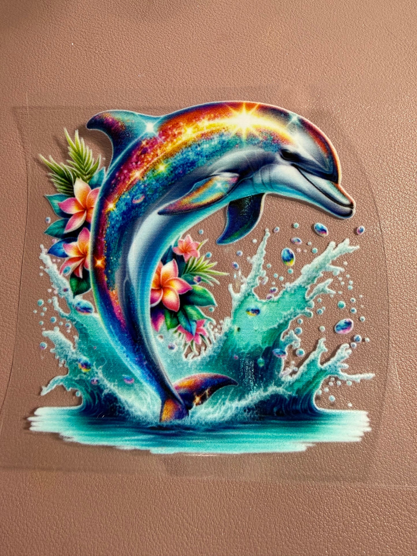 Tumbler Wrap/Decal -dolphin