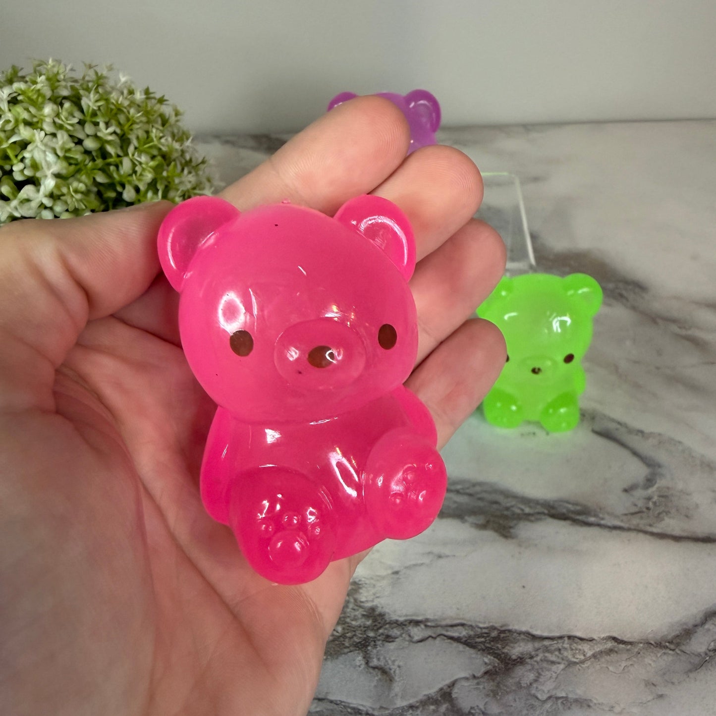 Squishy Toy - Gummy Bear, Glow In The Dark
