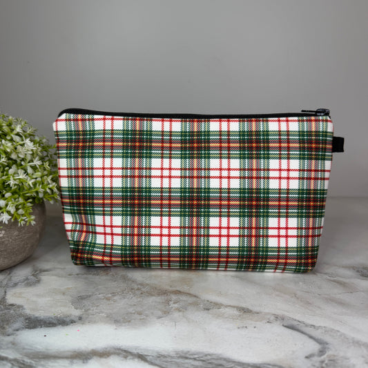 Pouch - Plaid Red Green