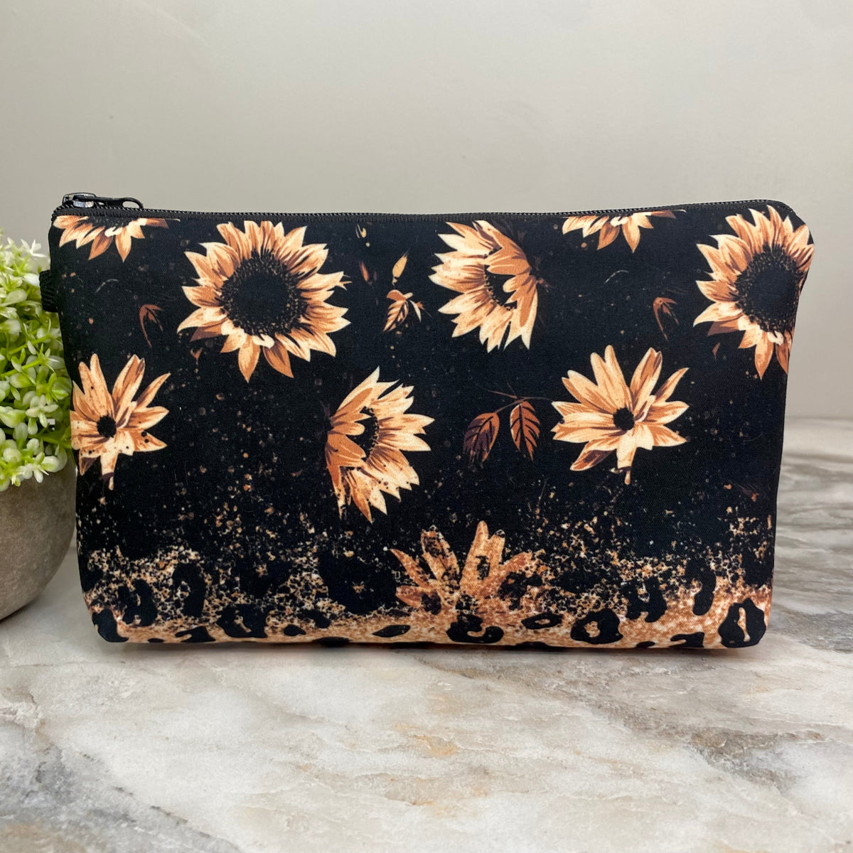 Pouch - Sunflower Black Bronze Glitter
