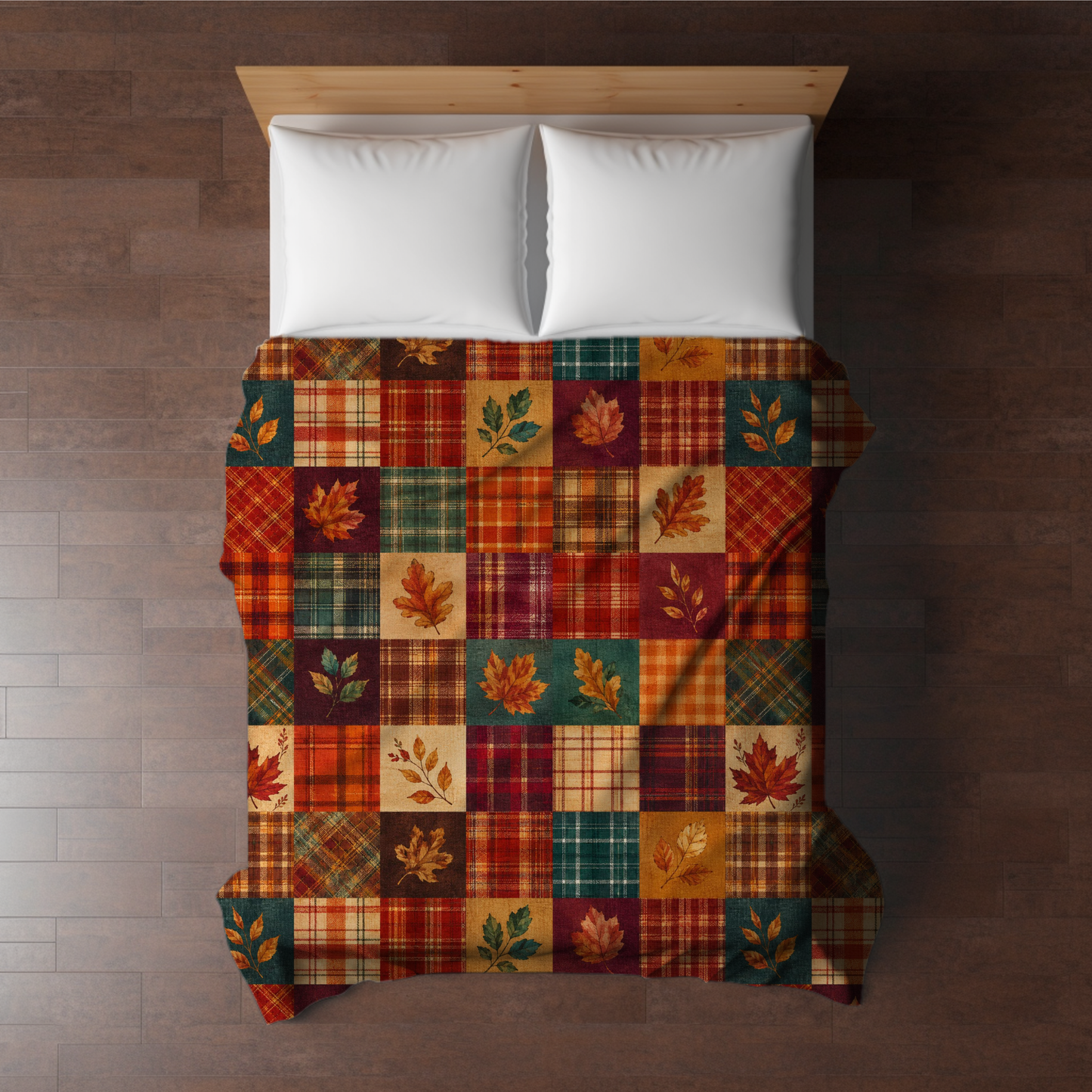 Blanket Halloween #1 - Quilted Leaves - PREORDER