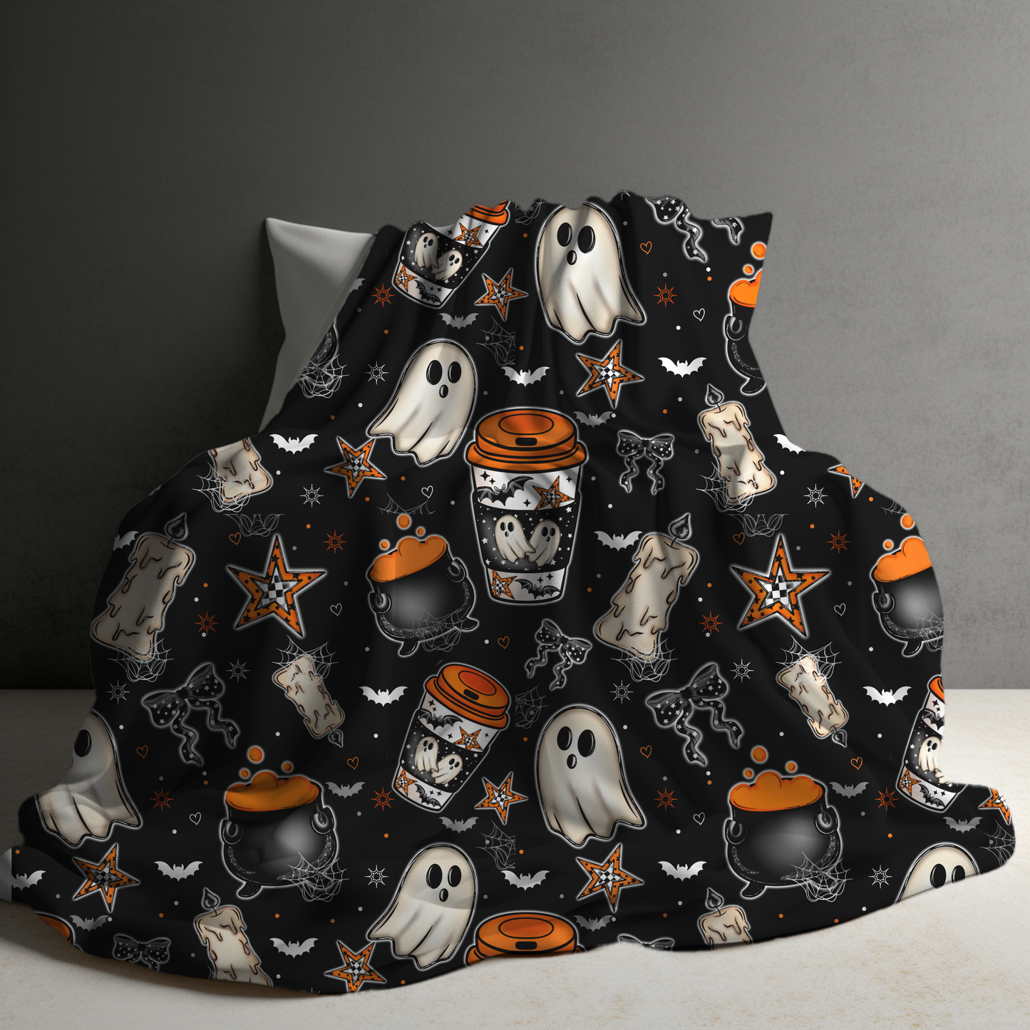 Blanket Halloween #23 - Orange Ghost Coffee - PREORDER
