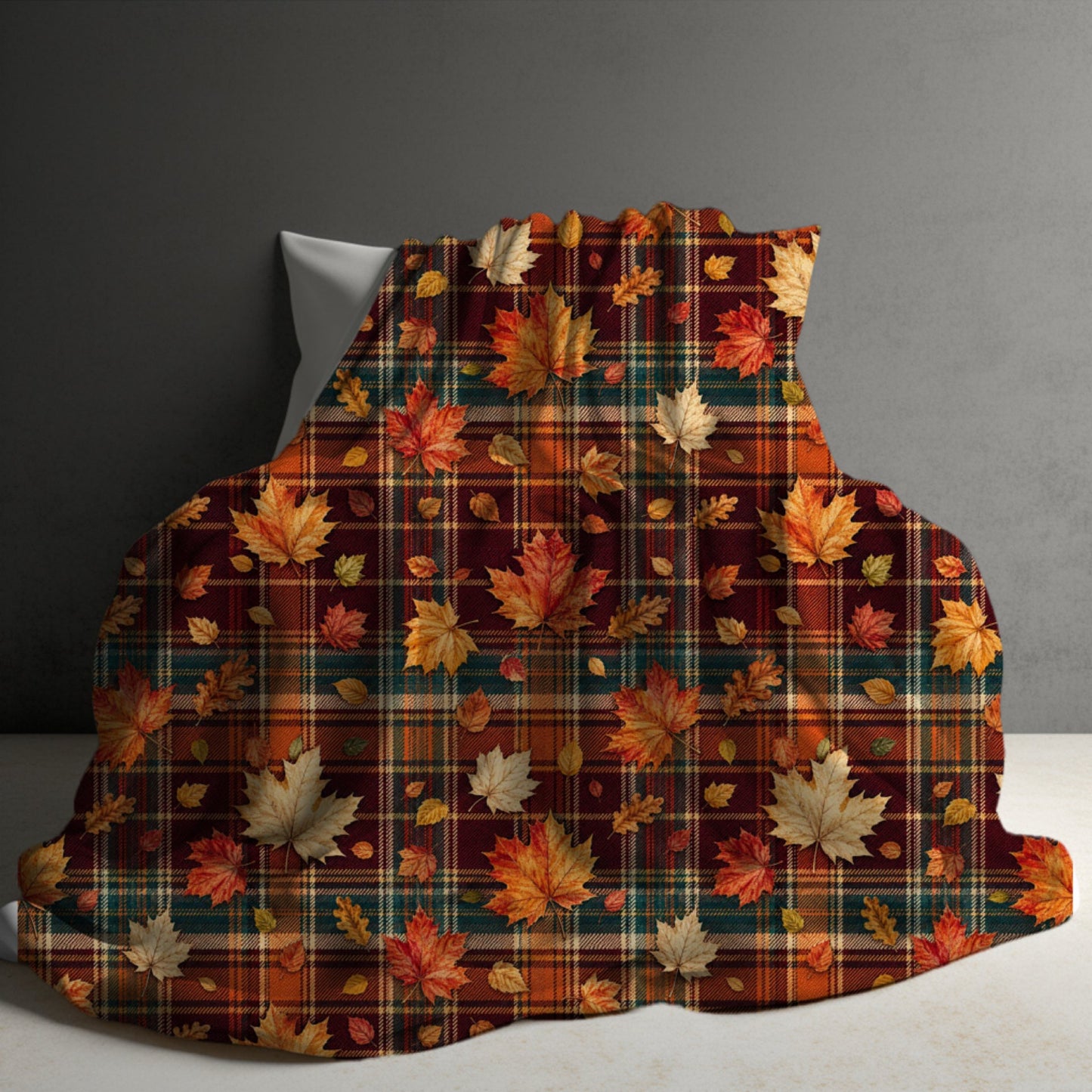 Blanket Halloween #3 - Plaid Leaves - PREORDER
