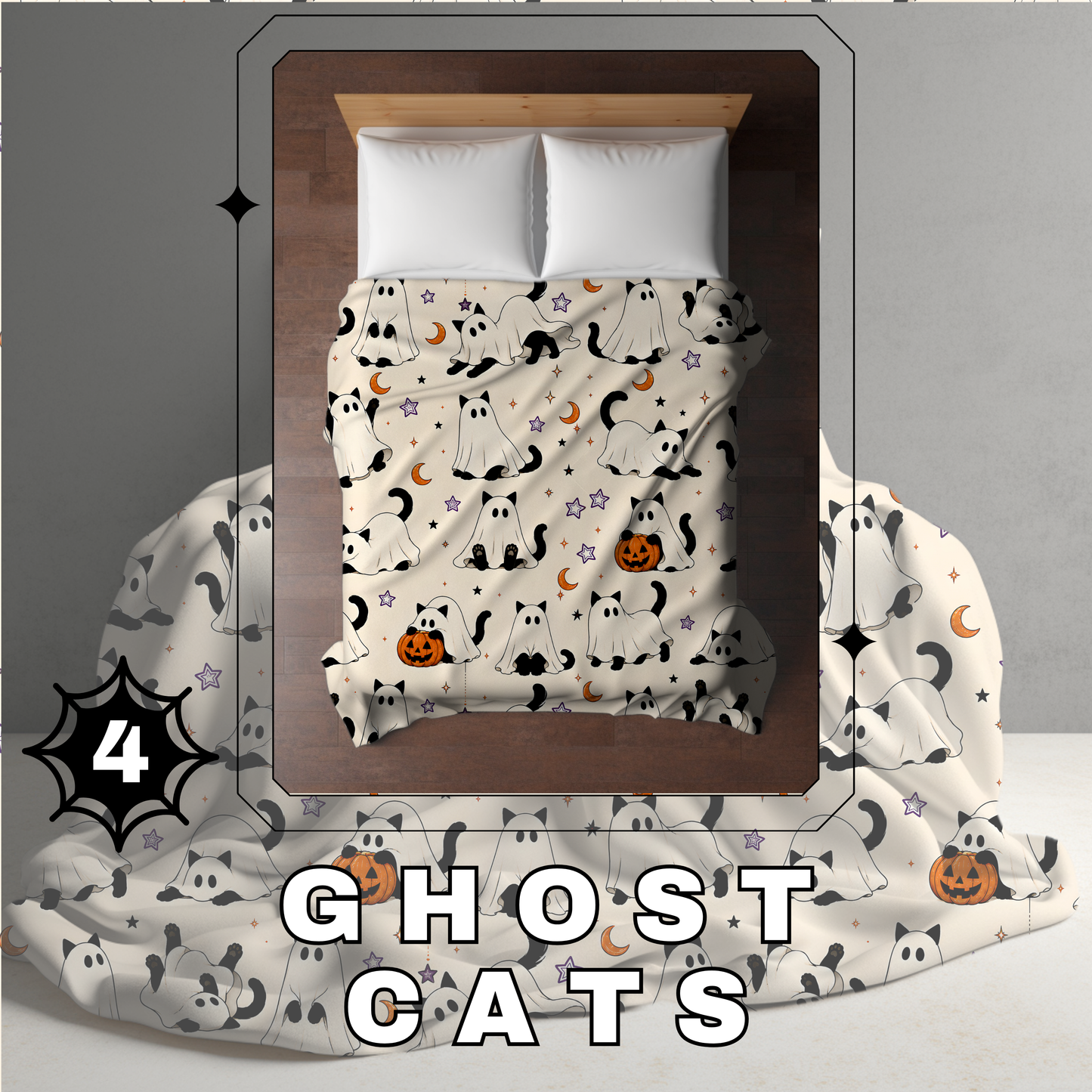 Blanket Halloween #4 - Ghost Cats - PREORDER