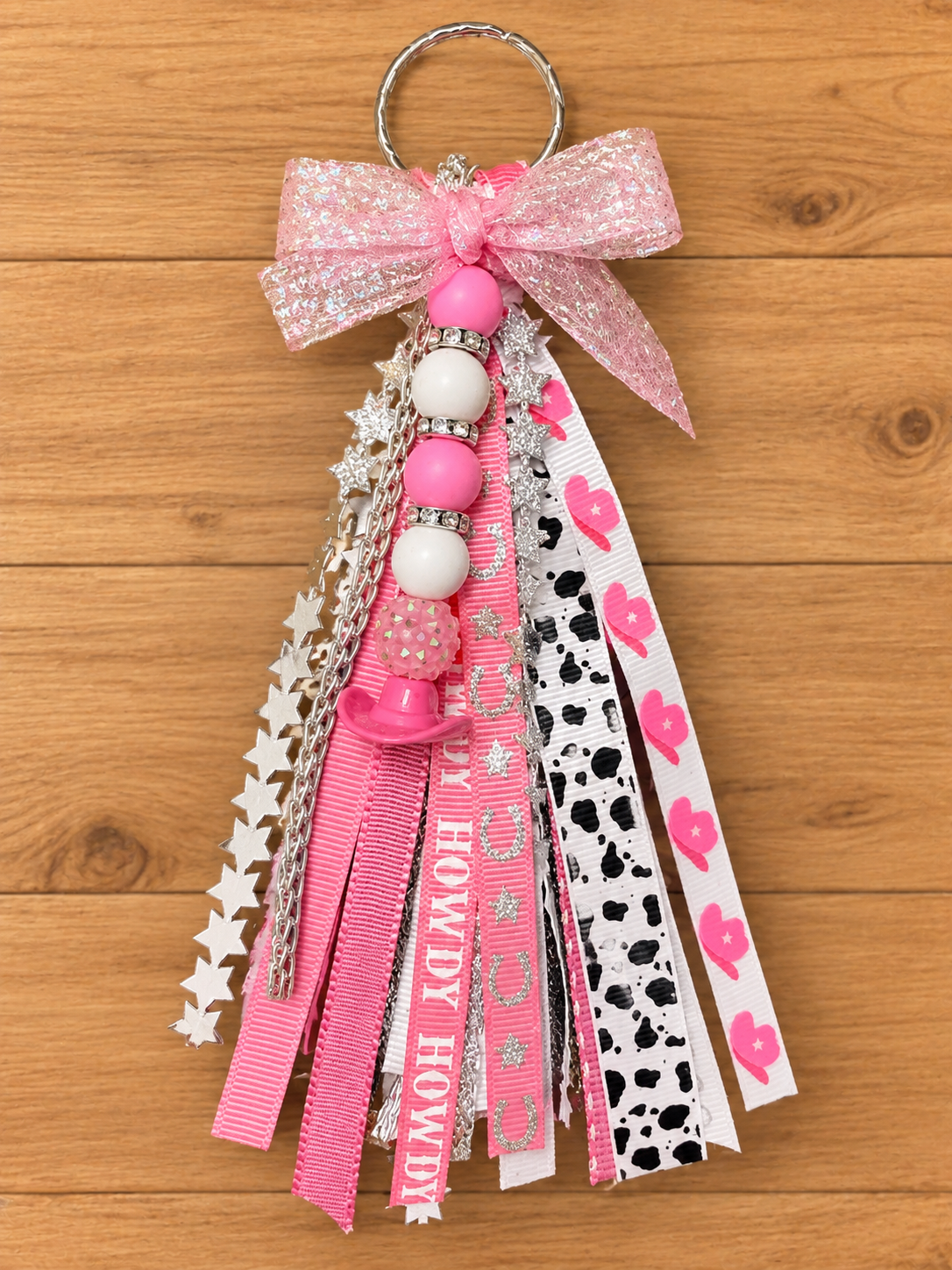 Pink Cowgirl Bag Charm