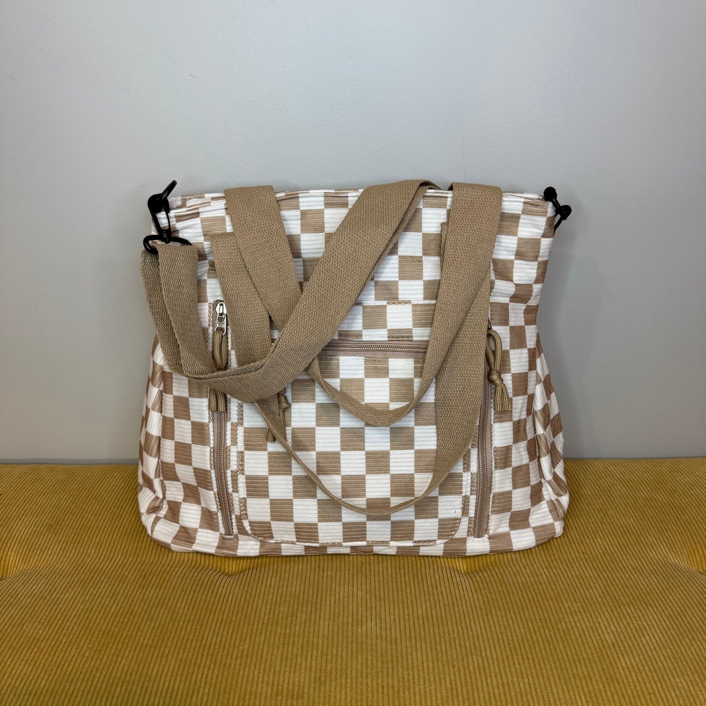 Caitlin Handbag - Corduroy Checker