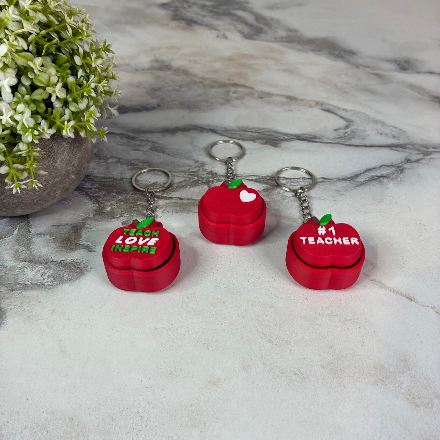 Keychain Clicker Toy - Apple Teacher