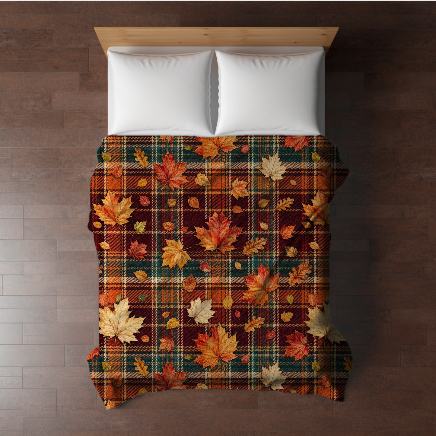 Blanket Halloween #3 - Plaid Leaves - PREORDER