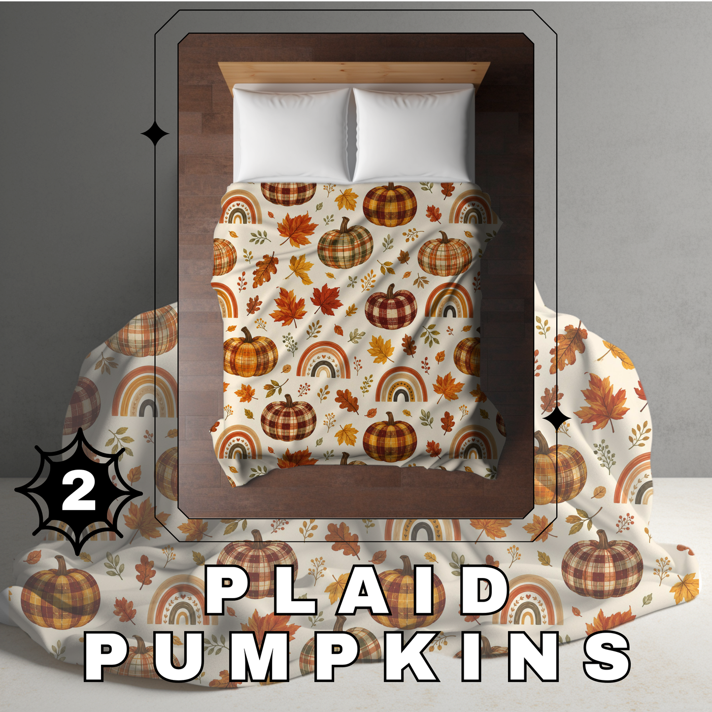 Blanket Halloween #2 - Plaid Pumpkins - PREORDER