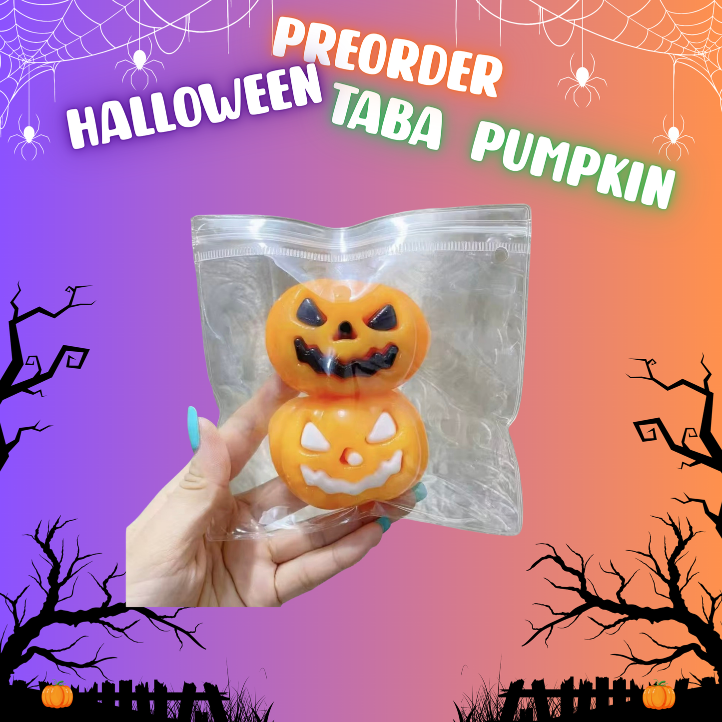 Squishy Toy - Halloween Taba Pumpkin - PREORDER