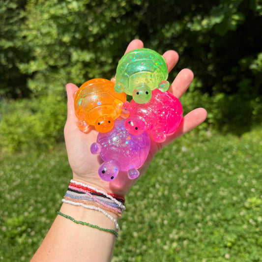 Squishy Toy - Glitter Turtle #2