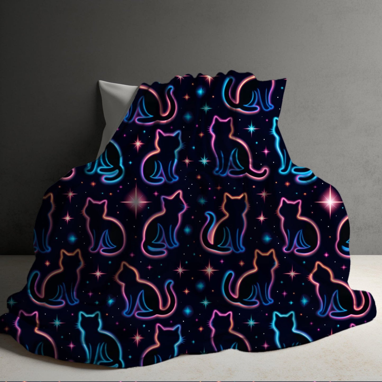 Blanket Halloween #28 - Neon Cats - PREORDER