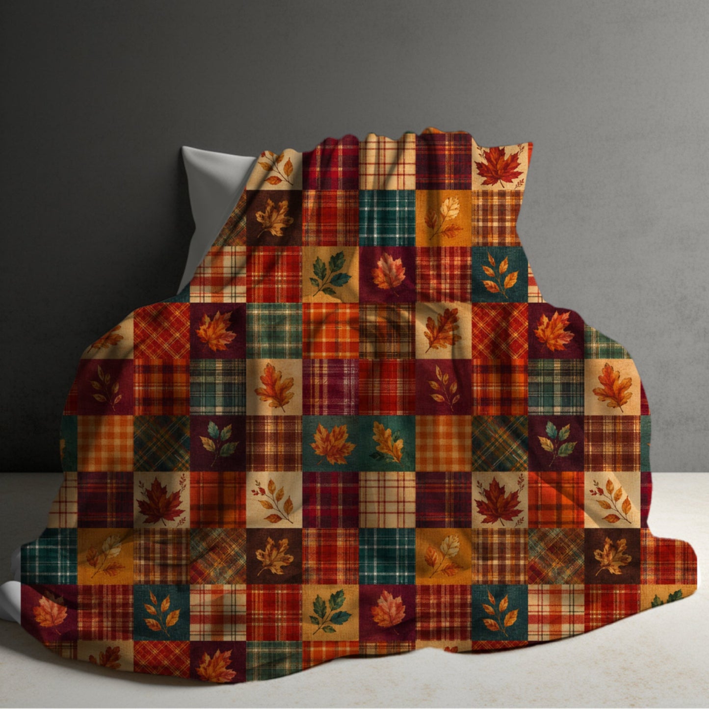 Blanket Halloween #1 - Quilted Leaves - PREORDER