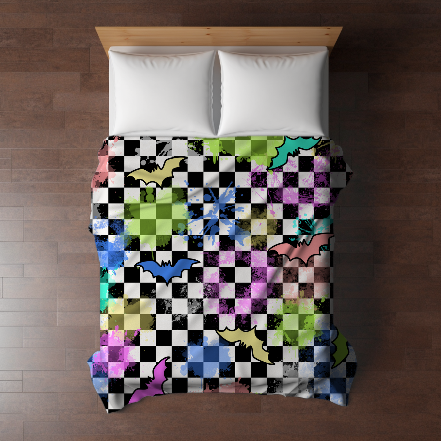 Blanket Halloween #24 - Rainbow Bat Checker - PREORDER