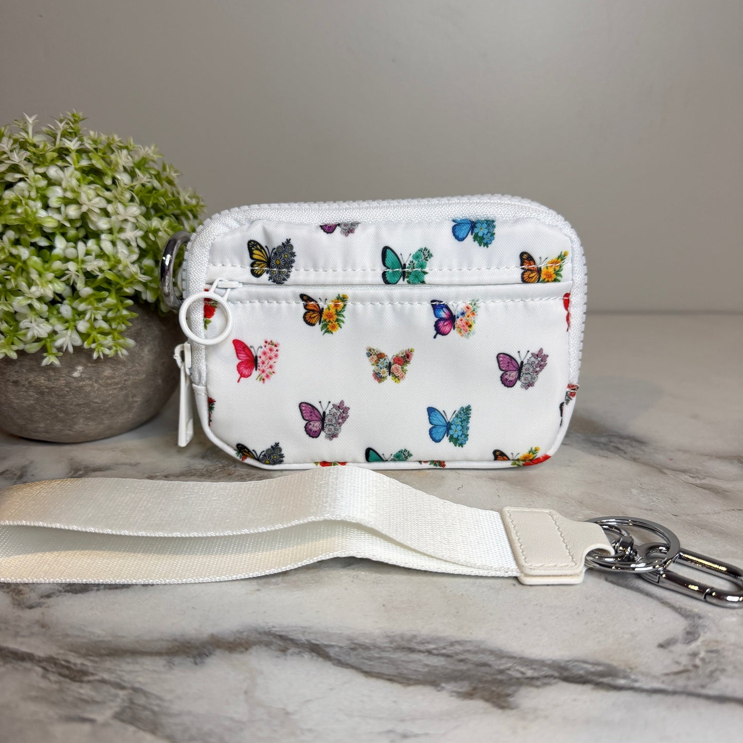 Rue - Nylon Wristlet Wallet - Butterfly