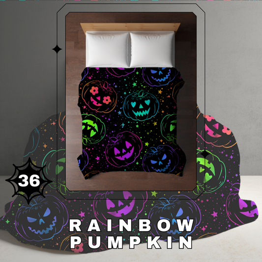 Blanket Halloween #36 - Rainbow Pumpkin - PREORDER