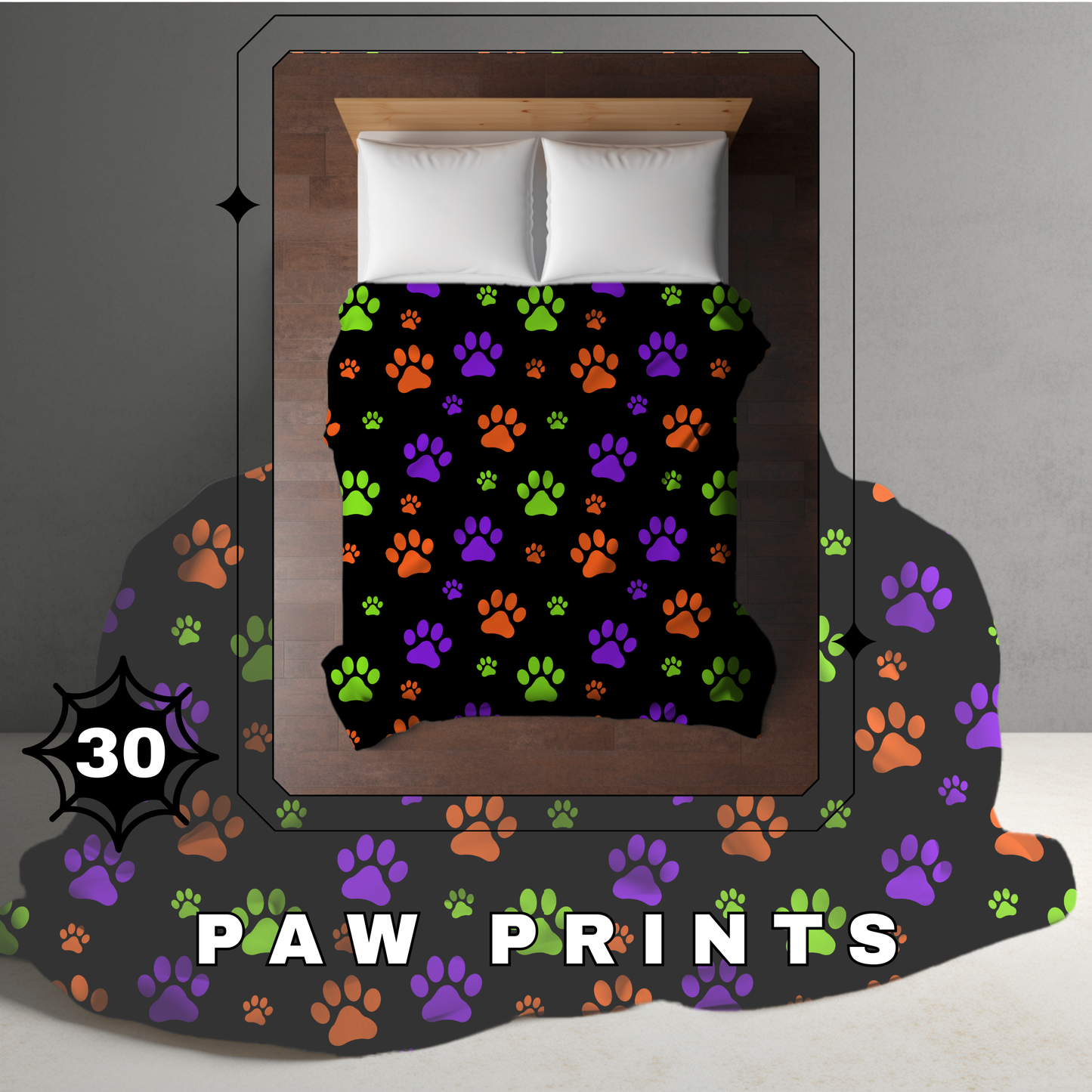 Blanket Halloween #30 - Paw Print - PREORDER