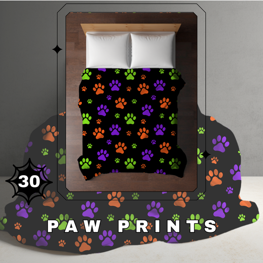 Blanket Halloween #30 - Paw Print - PREORDER