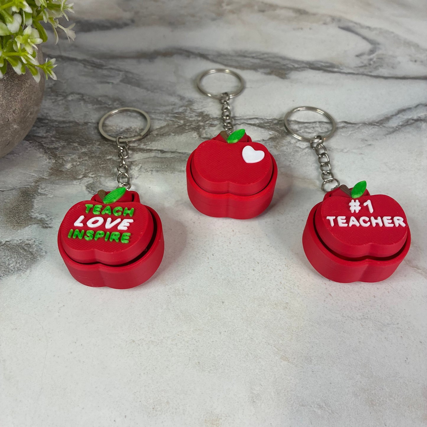 Keychain Clicker Toy - Apple Teacher