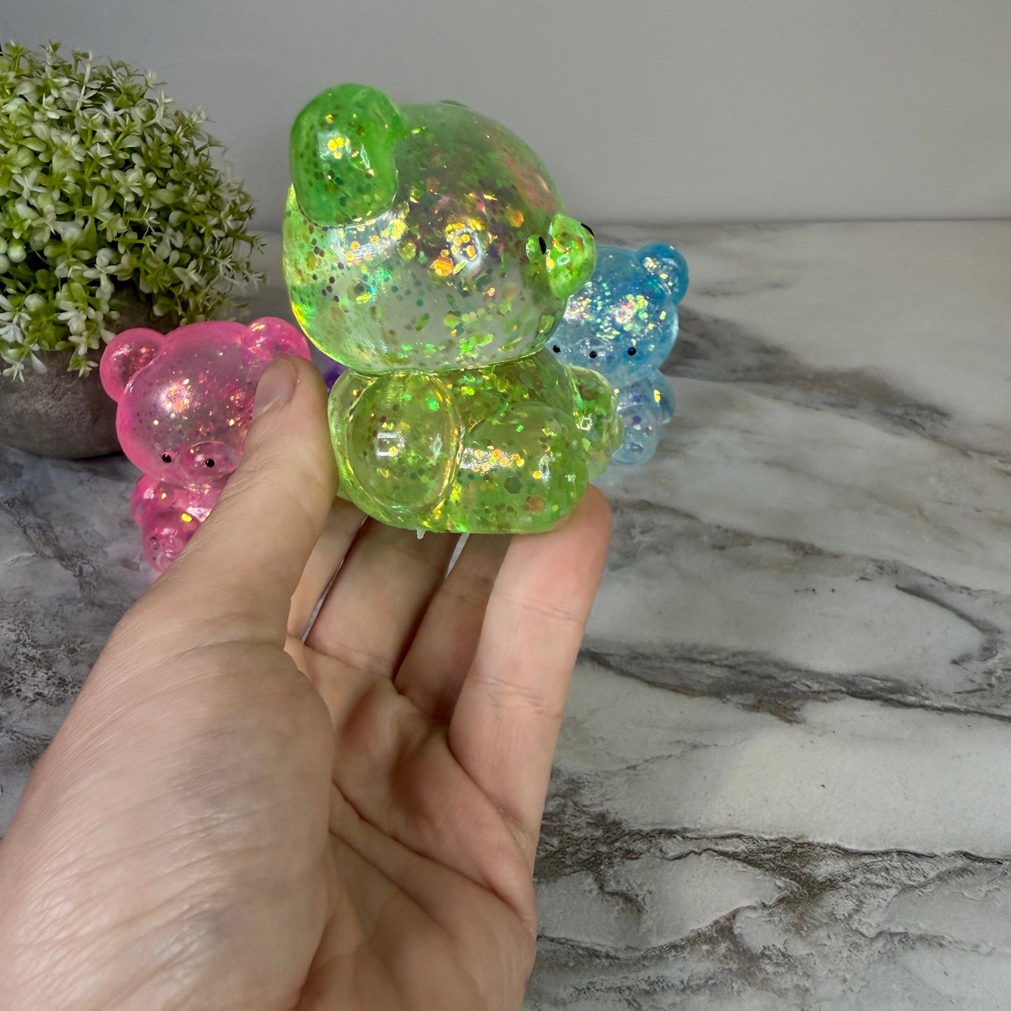 Squishy Toy - Gummy Bear, Glitter