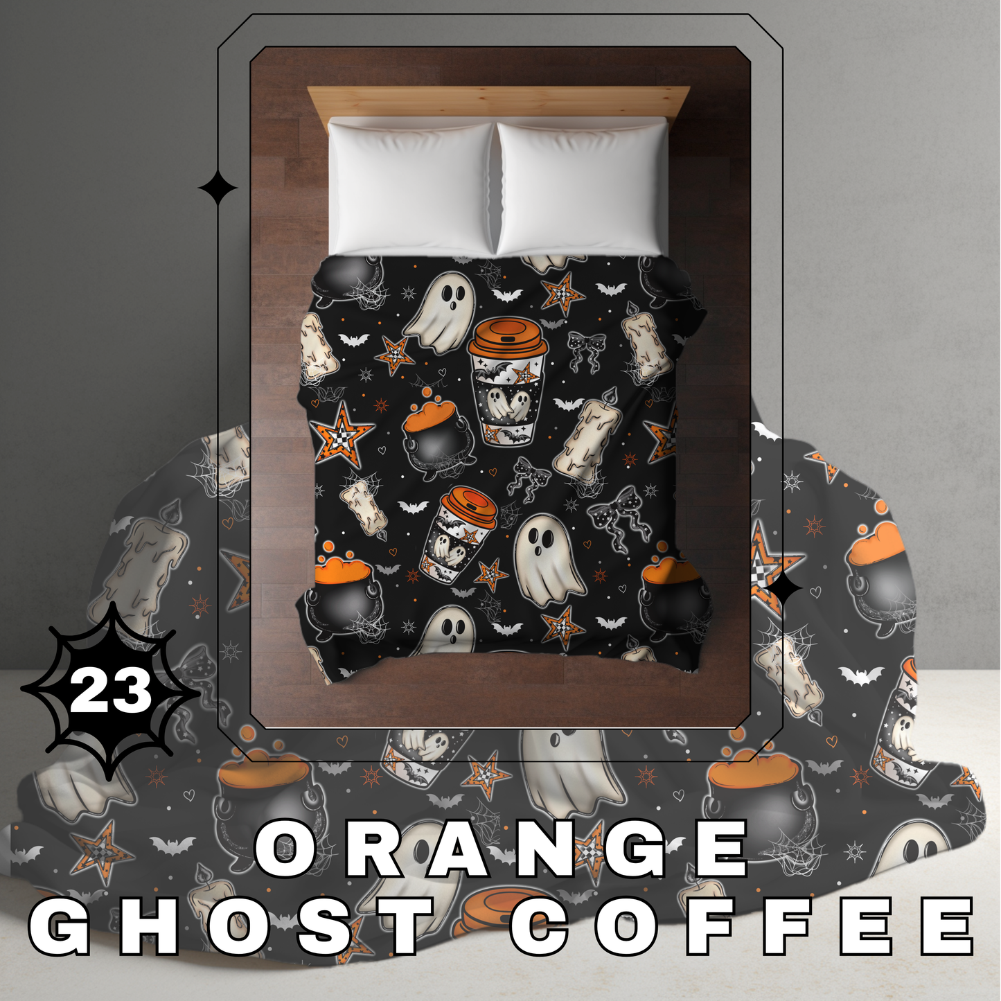 Blanket Halloween #23 - Orange Ghost Coffee - PREORDER