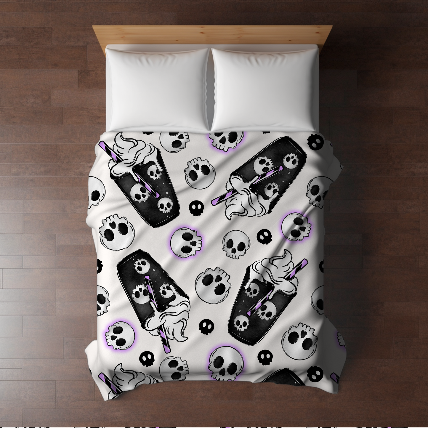 Blanket Halloween #8 - Coffee Skull White - PREORDER