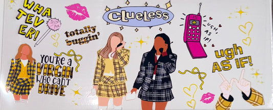 Tumbler Wrap/Decal - clueless