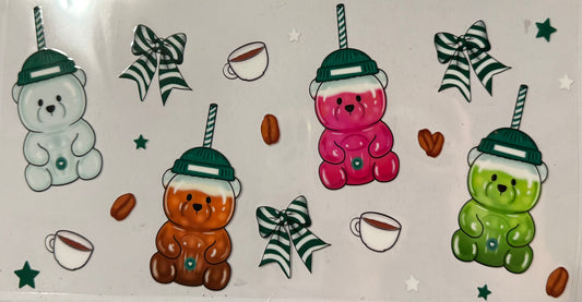 Tumbler Wrap/Decal -Bear Cup