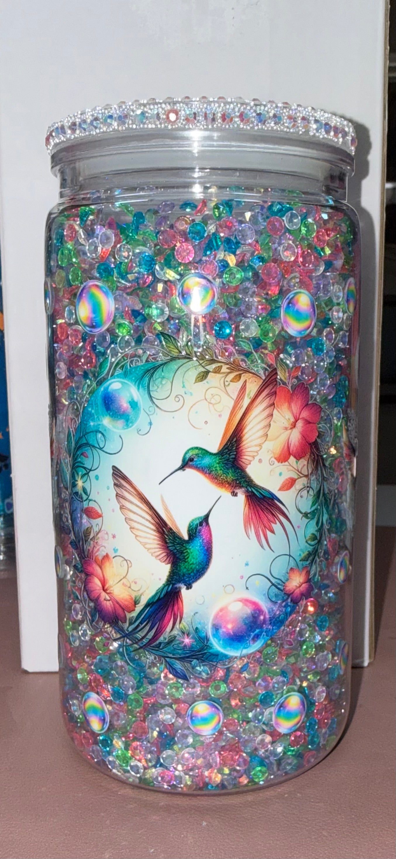 Hummingbird Jewel Premade Cup