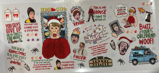 Home Alone Tumbler Wrap/Decal