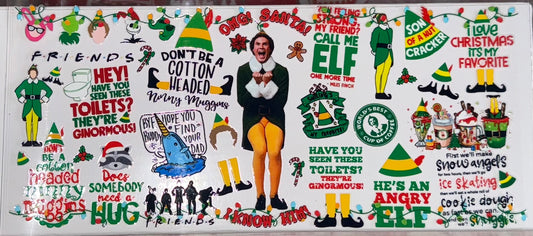 Tumbler Wrap/Decal-Buddy The Elf