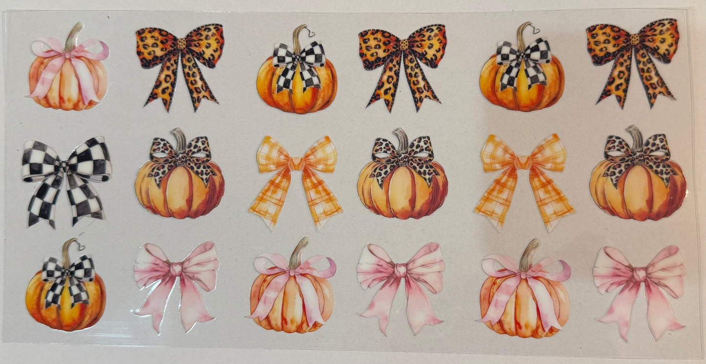 Bows and Pumpkins Cup Wrap