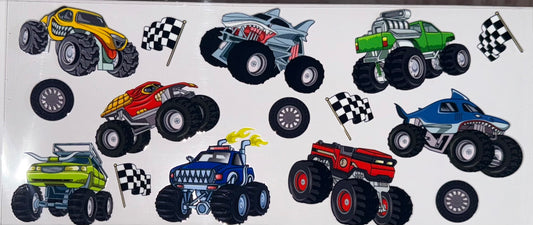 Tumbler Wrap/Decal - trucks