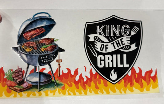 Tumbler Wrap/Decal -king of the grill