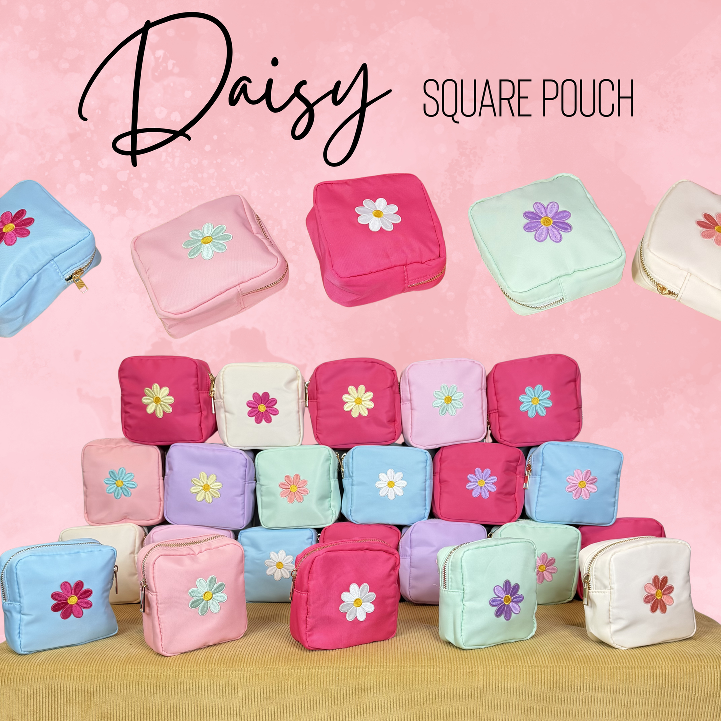 The Daisy - Square Pouch