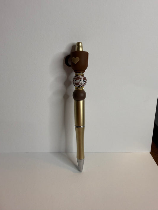 Coffee Mug on gold premade pen