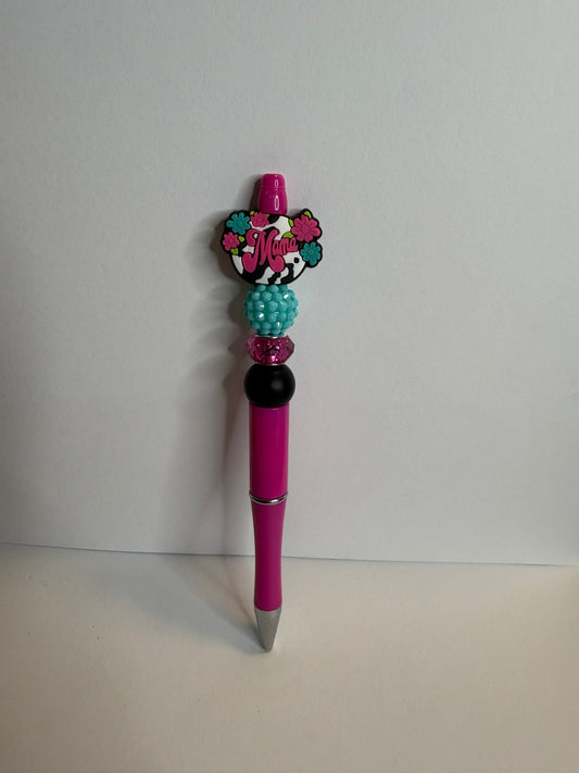 Mama on pink premade pen