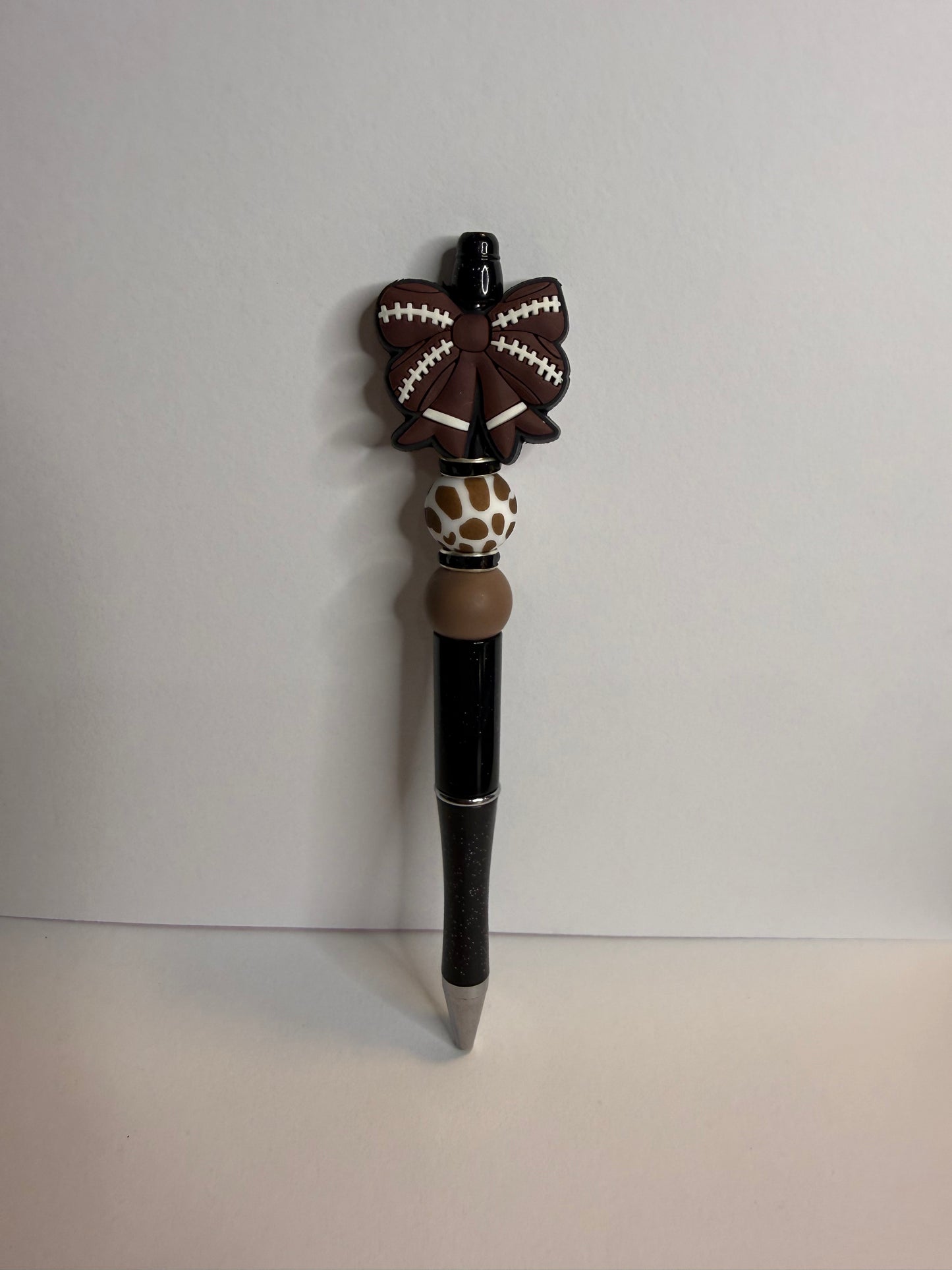 football bow on black premade pen