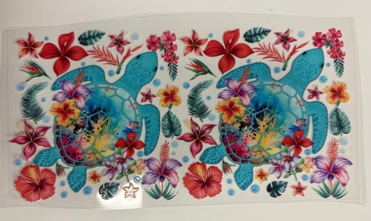 Sea turtle Tumbler Wrap/Decal
