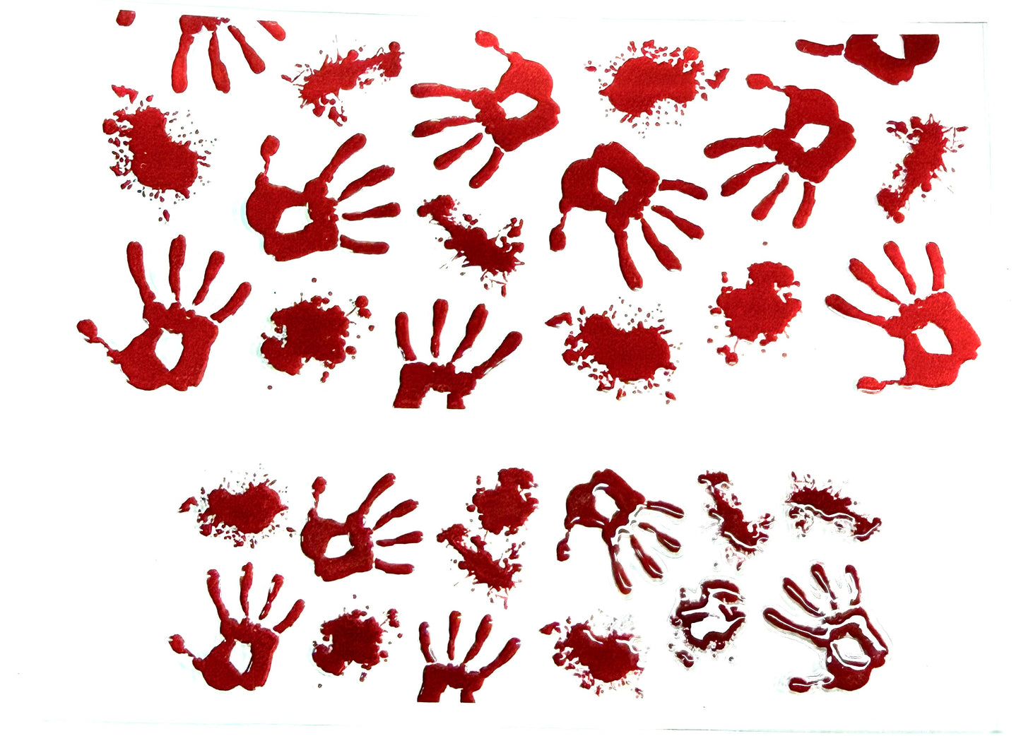 3oz Red Hands Decal