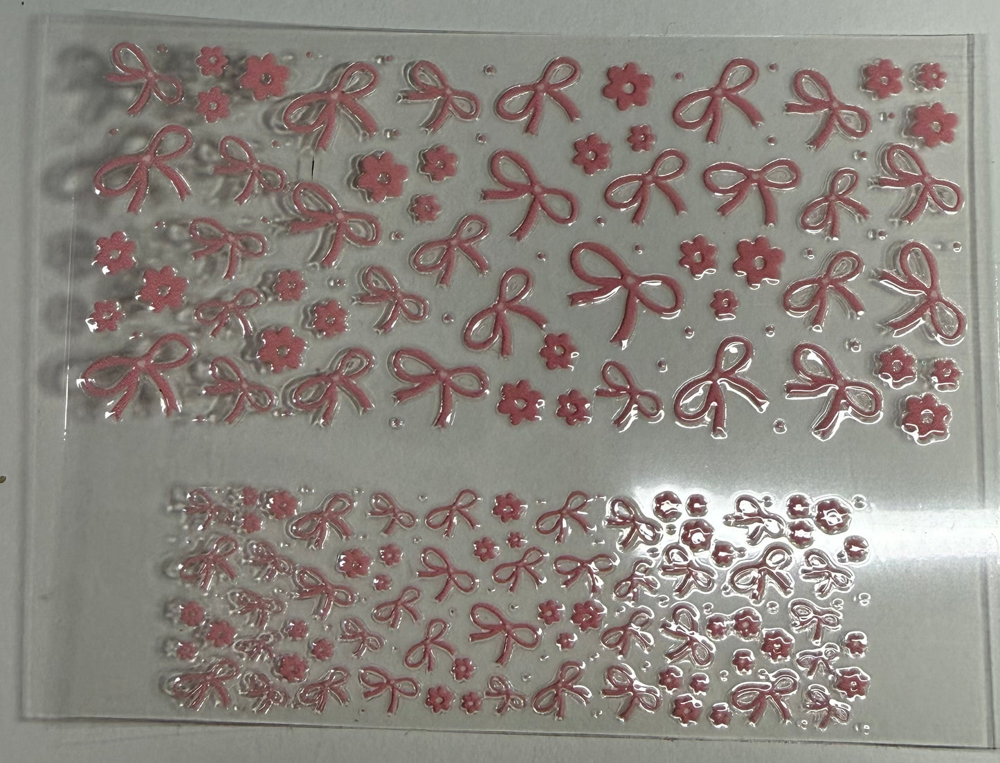 3oz Pink Bow Decal